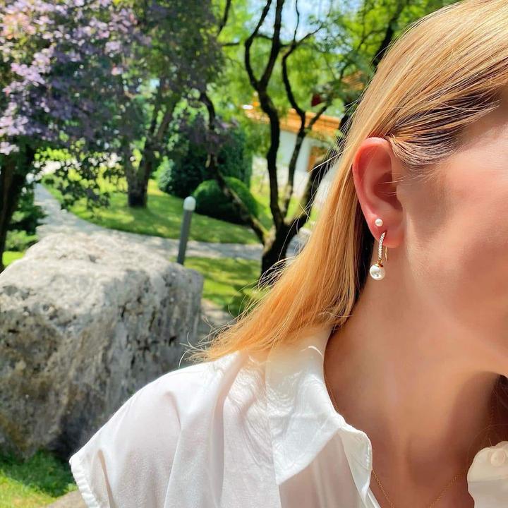 Image du produit Candy Boucles d'oreilles Ronda, argent sterling 925, plaqué or (Plaqué or 18k, Argent sterling 925, Argent massif de 925)