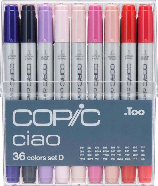 Actual product image Copic Marker Ciao 22075364 36er Set D (Multicoloured, 36 x)