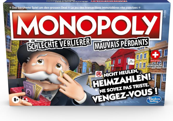 Image du produit Monopoly Un monopole pour les mauvais perdants (Allemand, Français, Italien)