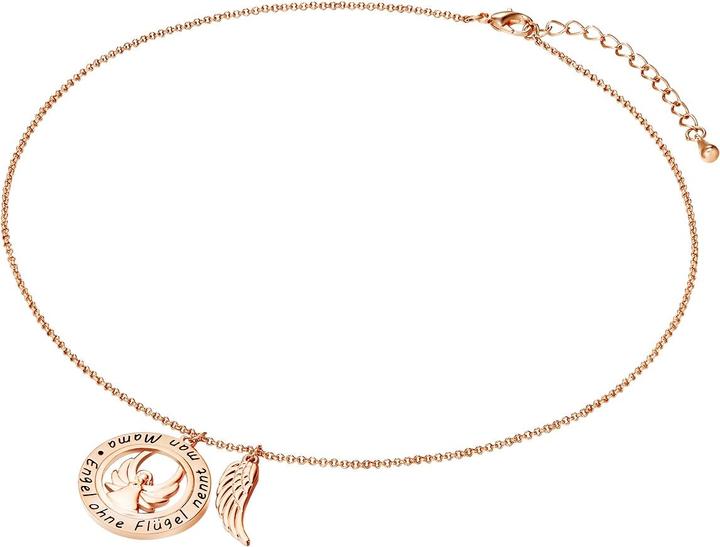 Immagine prodotto Rafaela Donata Donna angelo/ala in ottone oro rosa 42,0 cm di catena base + 5,0 cm di prolunga - 10888 (Ottone, 42 - 47 cm)