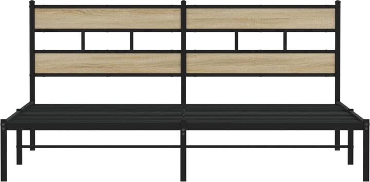 Actual product image VidaXL Metal bed Bed frame Bed Slatted frame Double bed without mattress 183x213cm (183 x 213 cm)