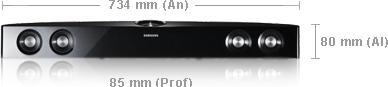 Produktbild Samsung HW-E350, 2.1 Soundbar, 120W, USB, ARC, Lip Sync (120 W, 2.1 Kanal)