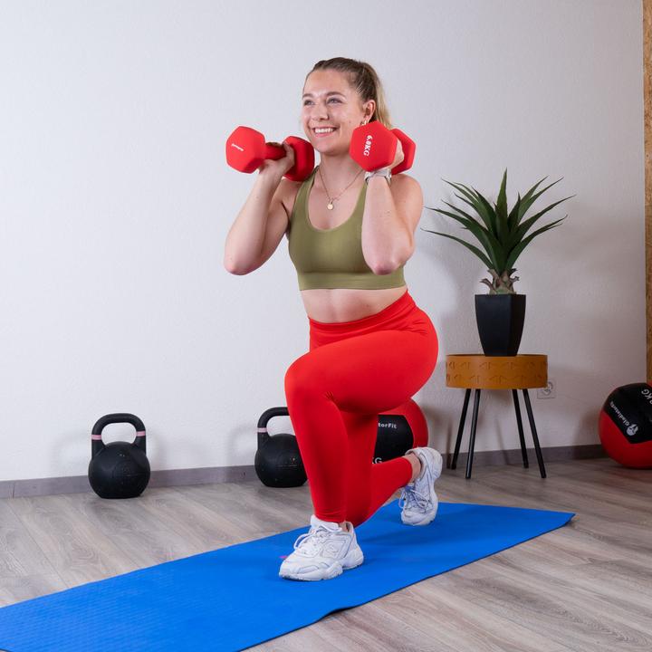 Actual product image Gladiatorfit Neoprene dumbbells (2 x 2 kg)