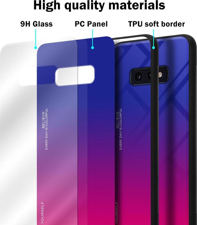 Productafbeelding Cadorabo TPU 2 kleuren glasdekking (Samsung Galaxy S10e)