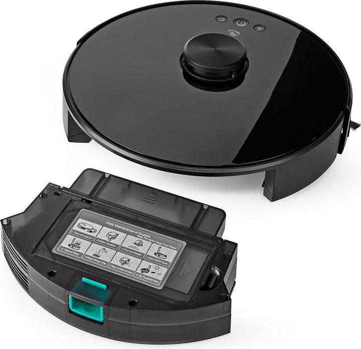 Produktbild Nedis WIFIVCL001CBK- Robotický Vysavač | Laserová navigace | Wi-Fi | Kapacita Sběrné Nádrže: 0.6 l (Saugwischroboter)