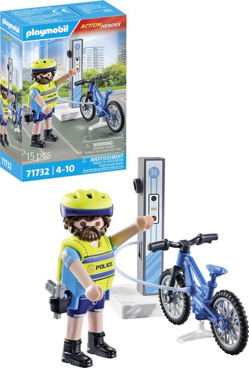 Actual product image Playmobil Police bicycle patrol (71732, Playmobil Action Heroes)
