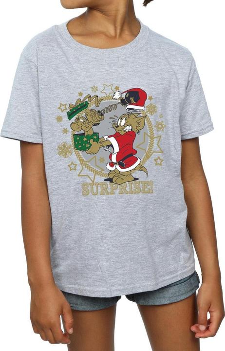 Immagine prodotto Tom & Jerry Christmas Surprise Maglietta Ragazze (116)