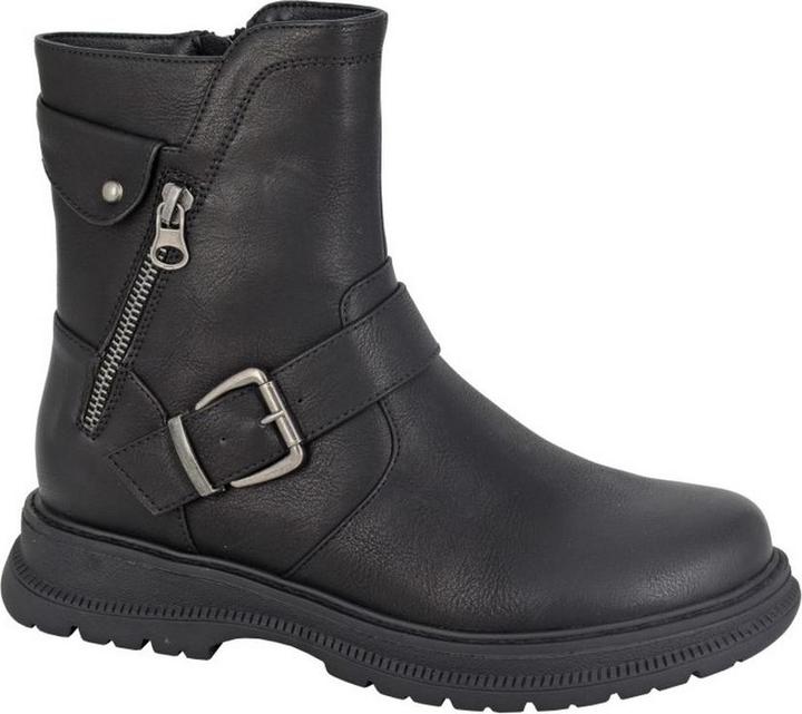 Actual product image Cipriata Womens/Ladies Tilda PU Biker Boots (38)