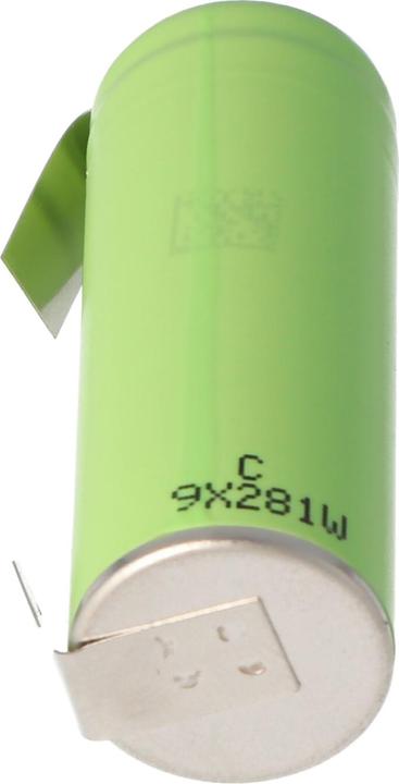 Actual product image Panasonic NCR18500A battery (solder tag U) (18500, 2040 mAh)