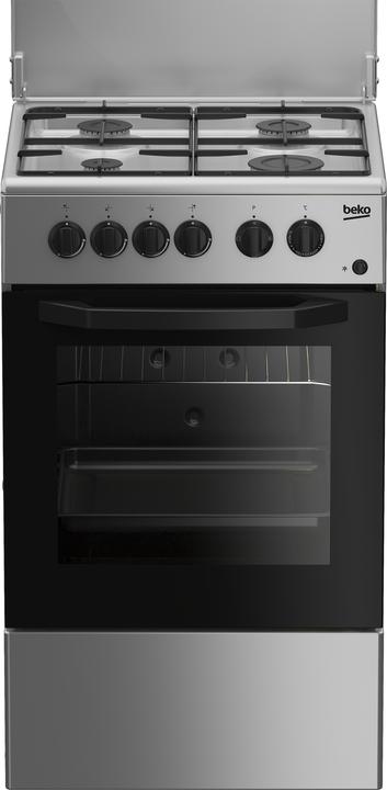 Actual product image Beko CSS42014FS gas cooker Black, Silver A