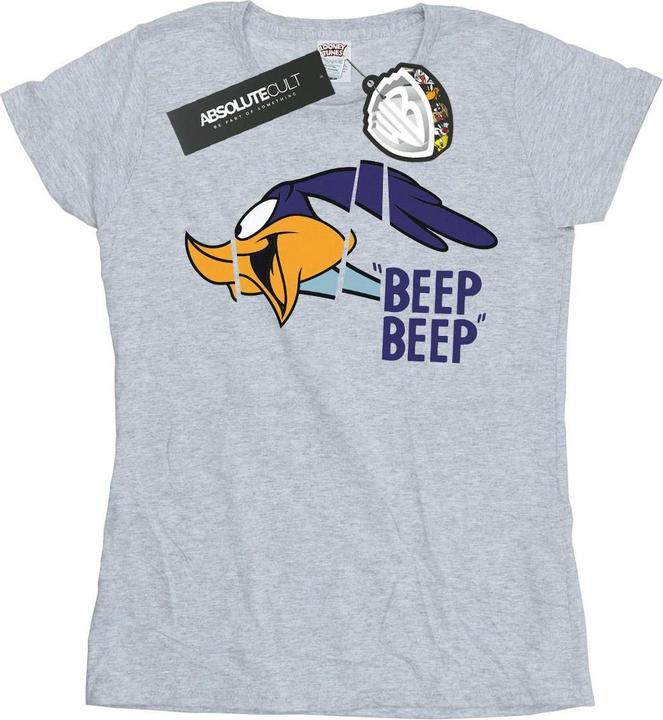 Actual product image Looney Tunes Womens/Ladies Beep Beep Road Runner Cotton T-Shirt (XL)