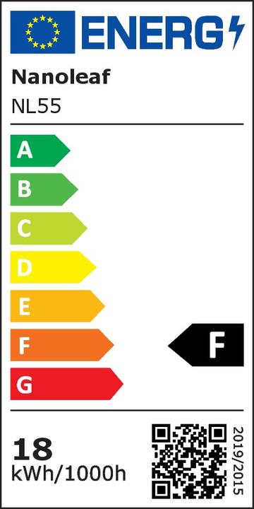 Energy Label Nanoleaf Essentials Light Strip Starter Set (Multicoloured, Warm white, 200 cm, Indoor)