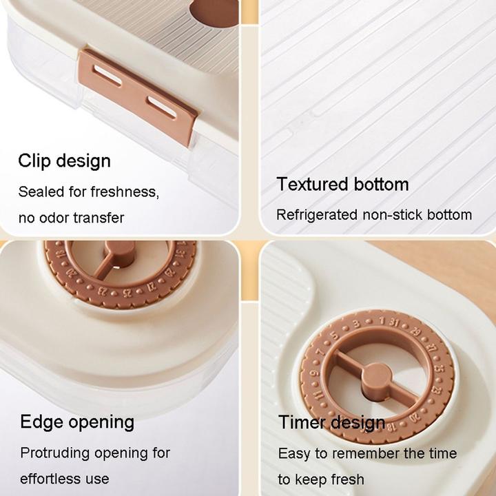 Produktbild König Design Aufbewahrungsbox mit Deckel Aufbewahrung Box Ordnungsboxen Küche Stapel