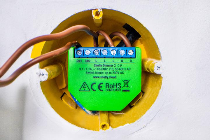 Actual product image Shelly Dimmer 2 x2 (Dimming actuator)