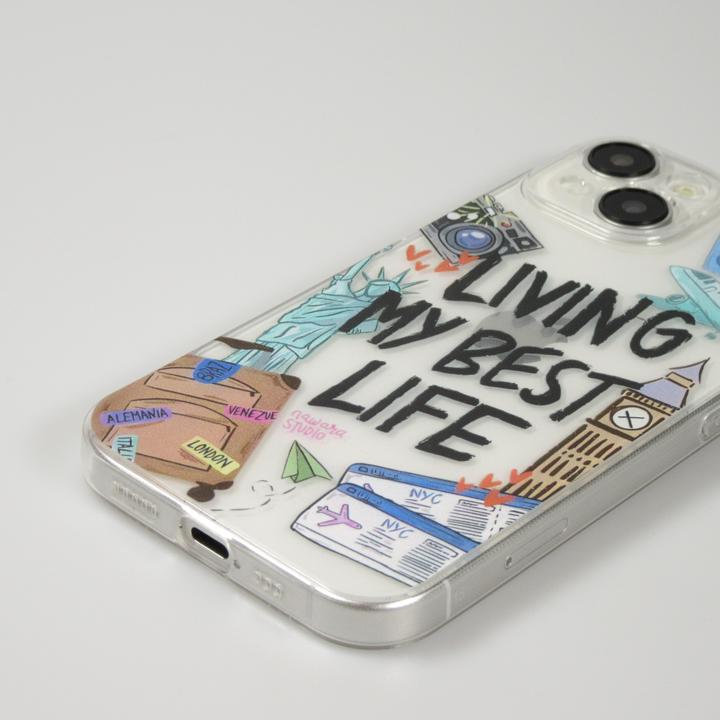 Produktbild PhoneLook Hülle es Silikon Cover Living my best Life (Apple iPhone 15)