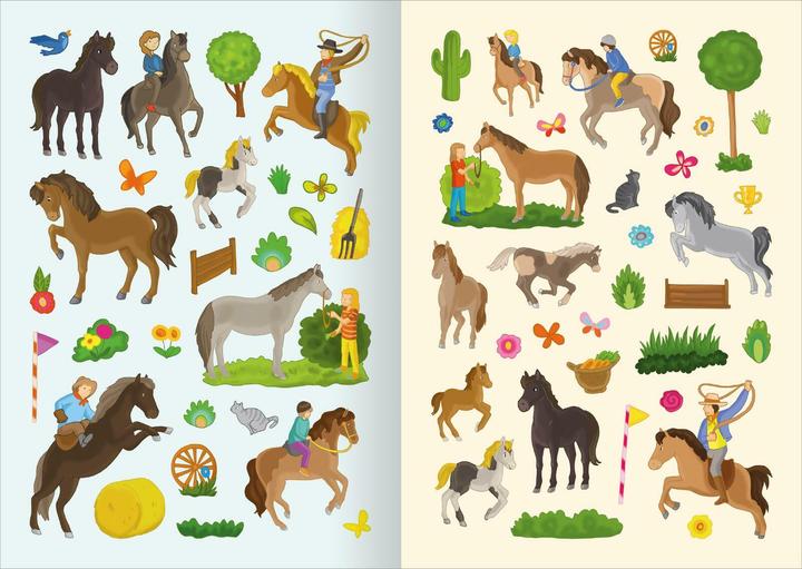 Actual product image MINI-Stickerheft – Pferde
