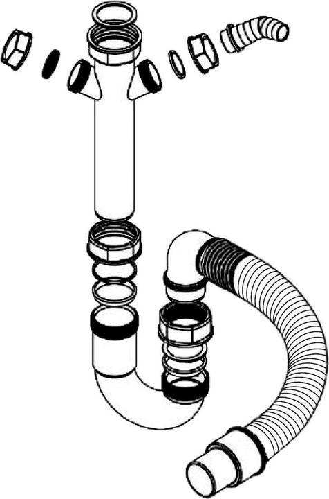 Actual product image Xavax Flexible tube siphon