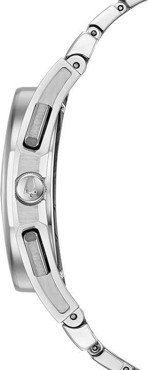 Actual product image Bulova CURV 96A205 Horloge - Staal - Zilverkleurig - 41 mm (Chronograph, 44 mm)