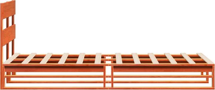 Immagine prodotto VidaXL Letto in legno massiccio Letto in legno Letto pallet con testiera 135x190cm pino (135 x 190 cm)