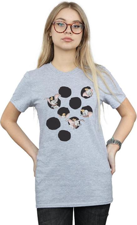 Actual product image Disney Womens/Ladies Dumbo Peekaboo Cotton Boyfriend T-Shirt (M)