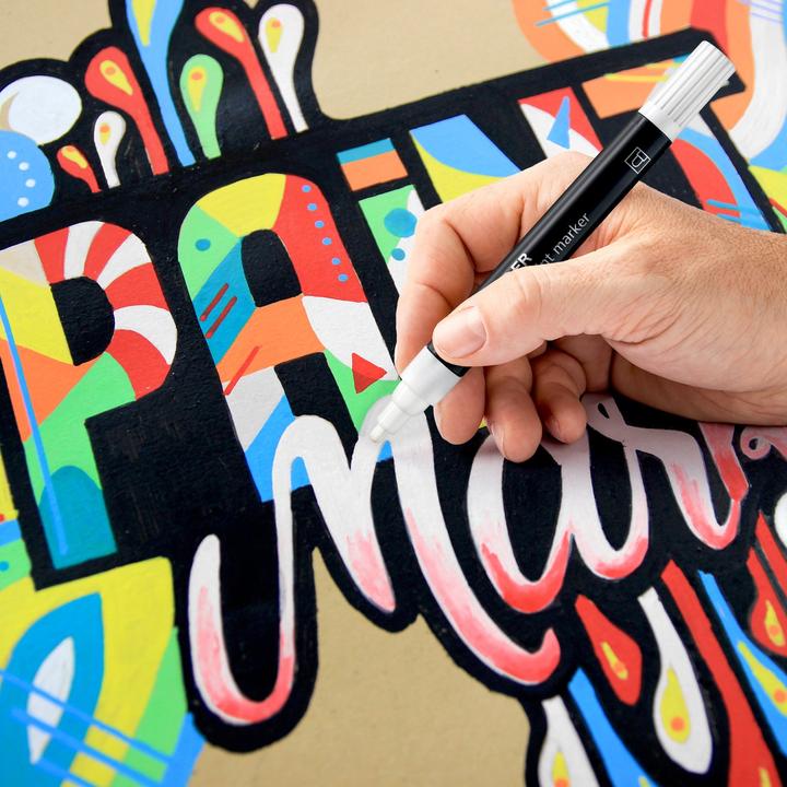 Actual product image Staedtler Acrylic marker Lumocolor set of 6 pastel-coloured (multicolour, 2.40 mm, 1 x)