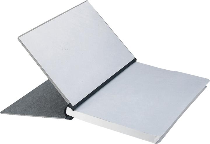Produktbild Leitz Klemmbinder, DIN A4, Deckel grau, Rücken schwarz Einband mit grauem Spezialpapier überzogen, L (A4, 1 x)
