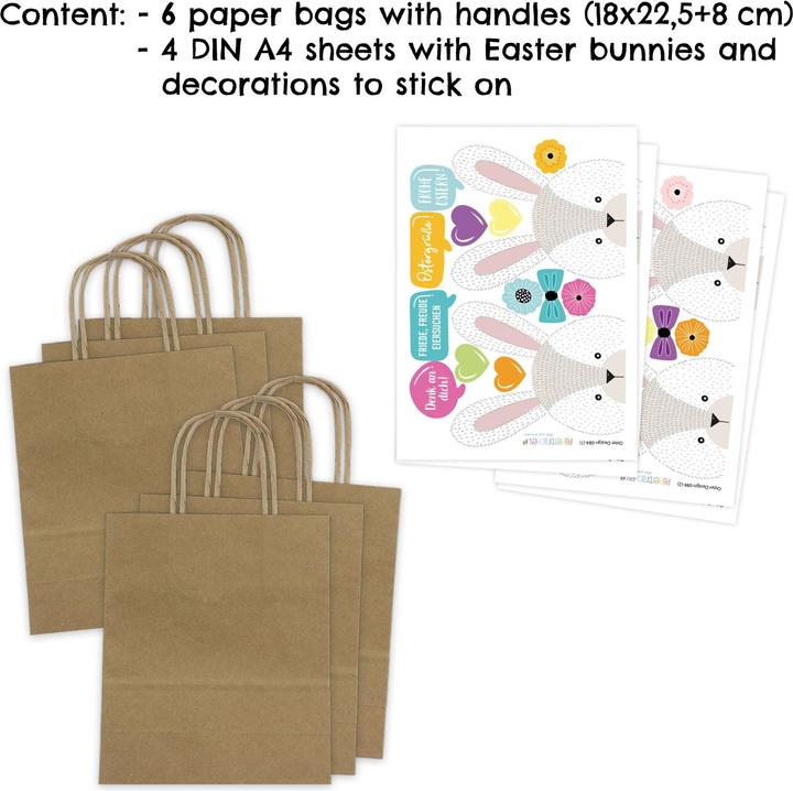 Image du produit Papierdrachen Sacs de Pâques (Pochette cadeau, 6 x)