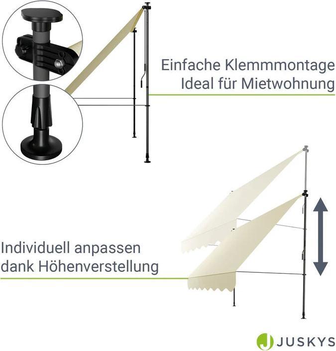 Produktbild Juskys Klemmmarkise Kapstadt (2.50 m)