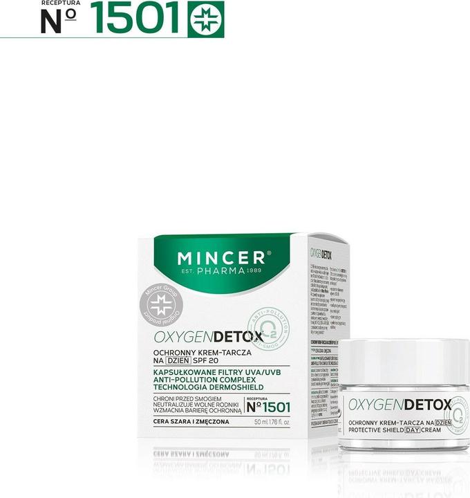 Produktbild Mincer Pharma Oxygen Detox Protective Day Cream Spf20 No.1501 50Ml (50 ml, Tagescreme, SPF 20)