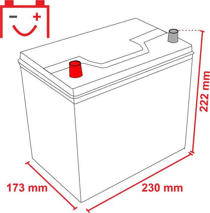 Produktbild Voltic VP56069 Perfomance Autobatterie (12 V, 65 Ah, 550 A)
