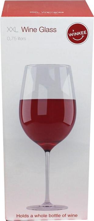 Actual product image Winkee XXL - Riesen Weinglas (75 cl, 1 Glasses, Red wine glasses)