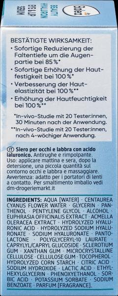Image du produit dm Balea Sérum Beauty Hyaluron Yeux & Lèvres (Sérum, 15 ml, Jour + nuit)