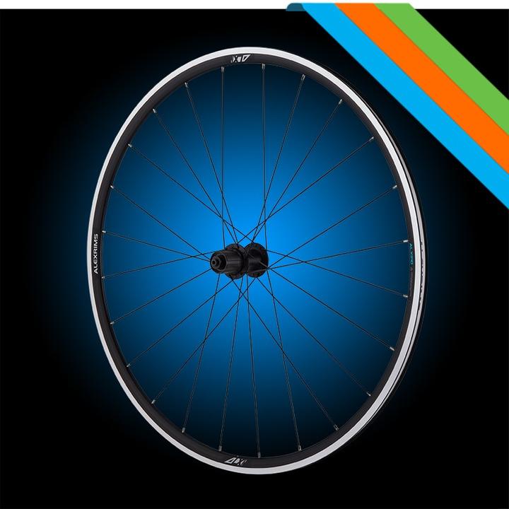 Alexrims Alx210, 700 ° C, 24-mm-Kegel, Tubeless Ready, V-Brems, QR-Klemme, Gewicht 1922G (neu) (Laufradsatz, 28")