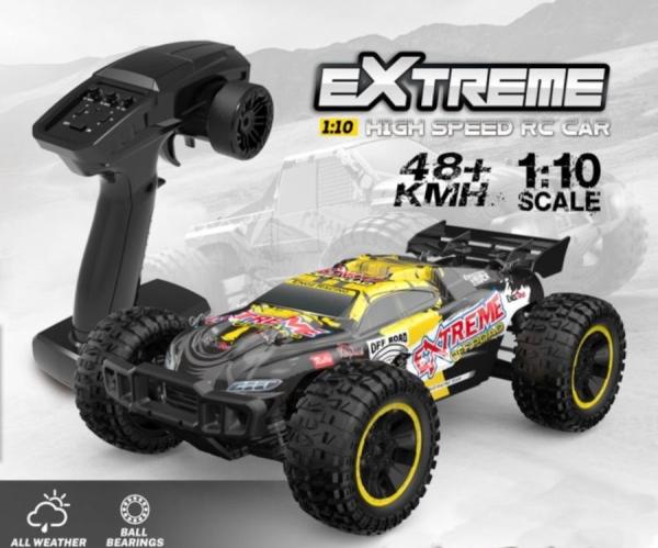 Image du produit Es-toys RC Buggy électrique 1:10 avec radiocommande 2,4Ghz, 48 Km/H, 4 roues motrices - 1700 MAh LiIon (RTR Prêt à fonctionner)
