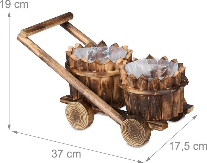Produktbild Relaxdays Pflanzwagen (17.50 cm)