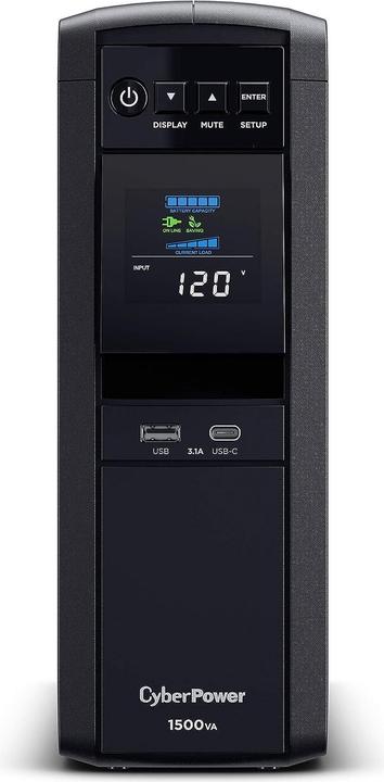 Produktbild Cyberpower USV CP 1200EIPFCLCD 1200VA/720W Line-Interactive (1200 VA, 720 W, Line-Interaktiv USV)