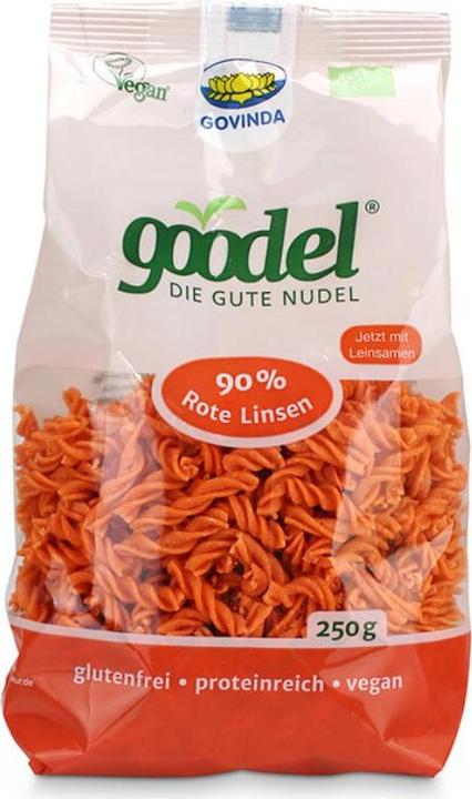 Actual product image goodel 90% Red Lentil Fusilli Organic (250 g)