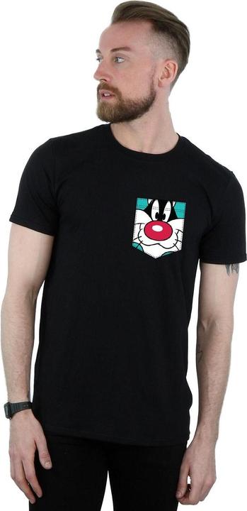 Produktbild Looney Tunes Sylvester Face Faux Pocket TShirt (3XL)