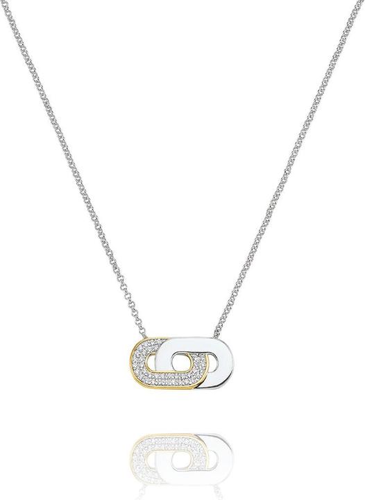 Produktbild Charles Garnier Zweifarbige Halskette aus 925er Silber, Zirkonoxide von (Silber)