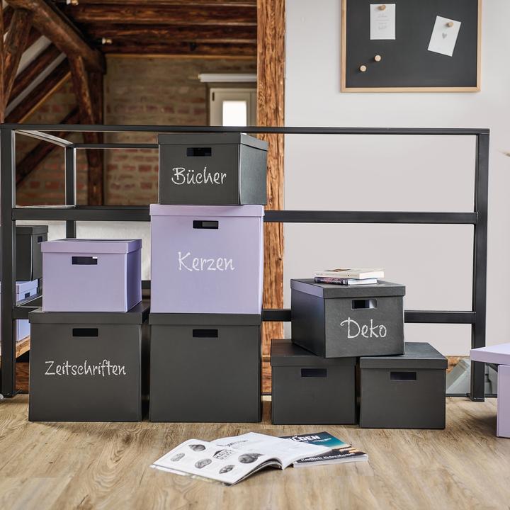 Productafbeelding Zeller Present Opbergdoos 25x35x20 sw (25 x 25 x 20 cm)