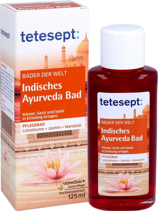 Produktbild Tetesept Medizinalbad Bäder der Welt Indisches Ayurveda 125 ml (125 ml, Badeöl)