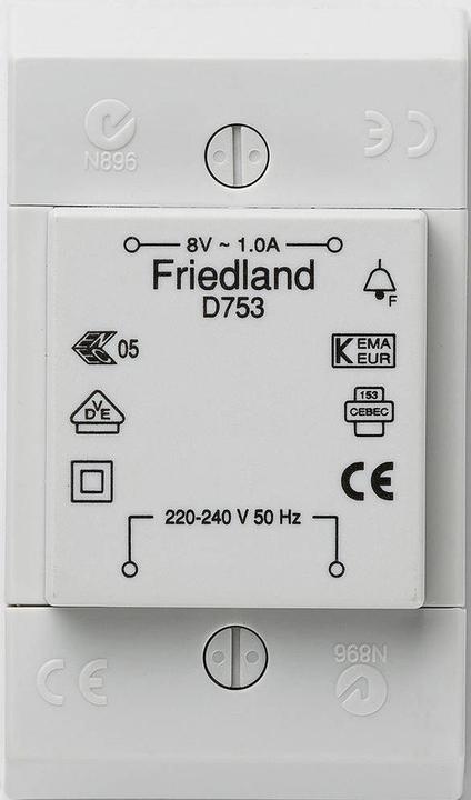 Image du produit Friedland Transformateur de sonnerie 8 V/AC 1