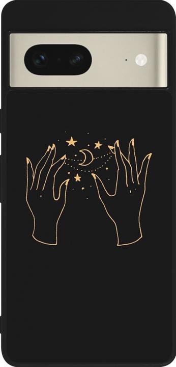 Image du produit PhoneLook Coque Silicone rigide noir Grey magic hands (Google Pixel 7)