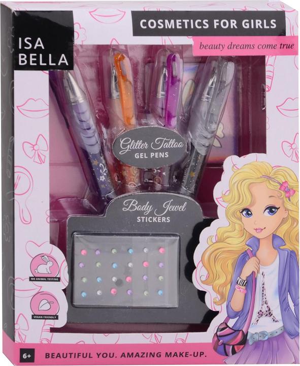 Johntoy Isabella Body Art Glitter Tattoo Set
