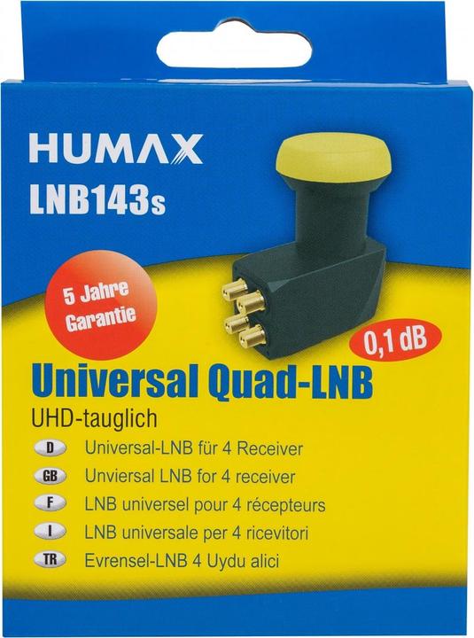 Actual product image Humax L1940 - F - 4 cm - Black - Green (Quattro LNB, 40mm)