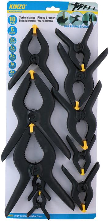 Produktbild Kinzo Spring clamps 10pc (105 mm)