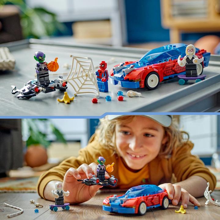 Produktbild LEGO Spider-Mans Rennauto & Venom Green Goblin (76279, LEGO Marvel)