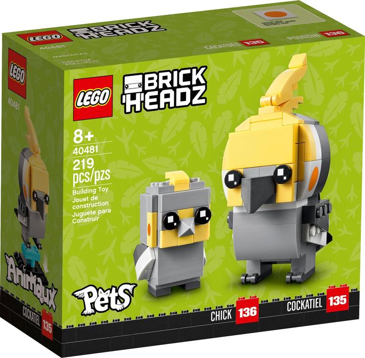 Actual product image LEGO BrickHeadz - Cockatiel (40481, LEGO Brickheadz)