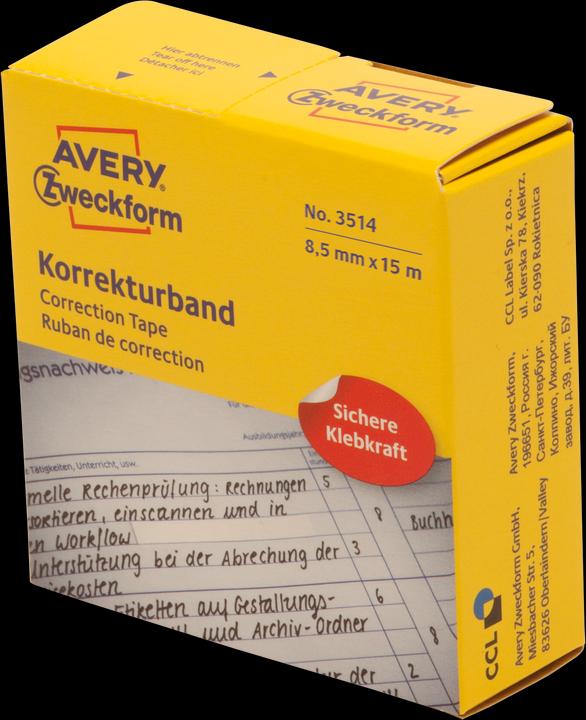 Produktbild Avery Korrekturbänder