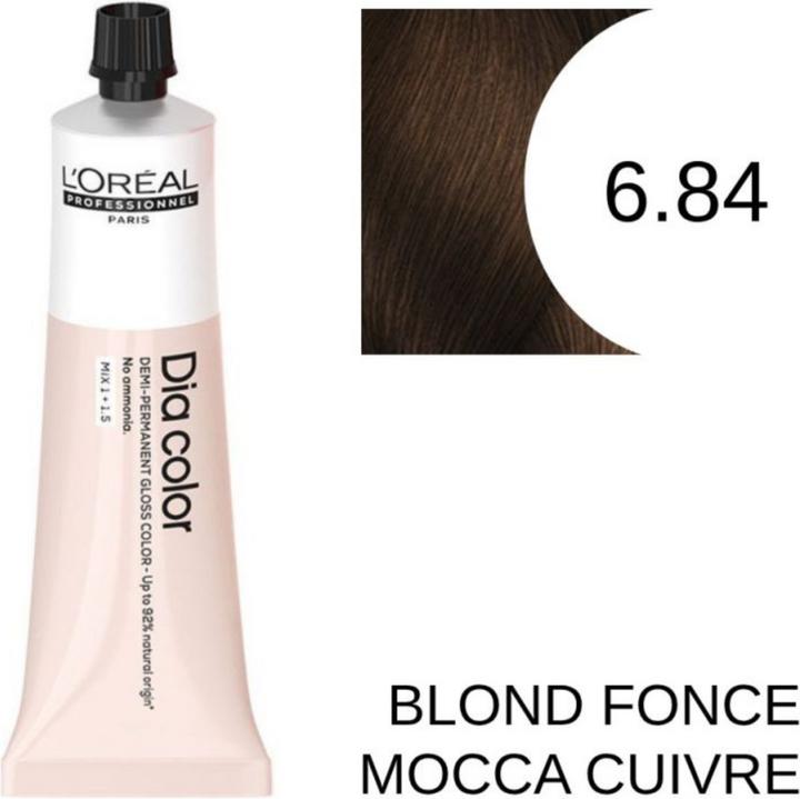 Image du produit L'Oréal Paris Loreal DIA Color 6,84 Blond foncé Moka Cuivré 60 ml (6.84, Blond foncé Moka Cuivre)